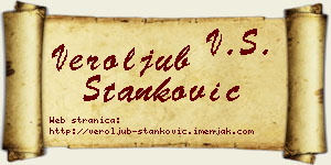 Veroljub Stanković vizit kartica